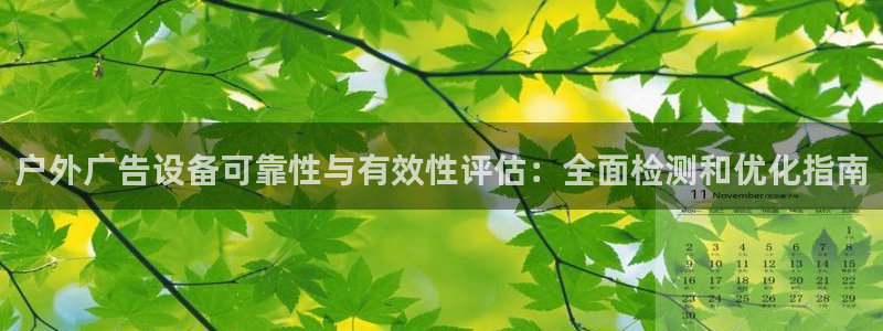 杏宇平台提现为什么这么久呢：户外广告设备可靠性与有效性评估：全面检测和优化指南