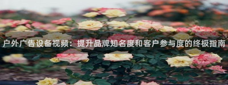 杏宇平台代理怎么赚钱的：户外广告设备视频：提升品牌知名度和客户参与度的终极指南