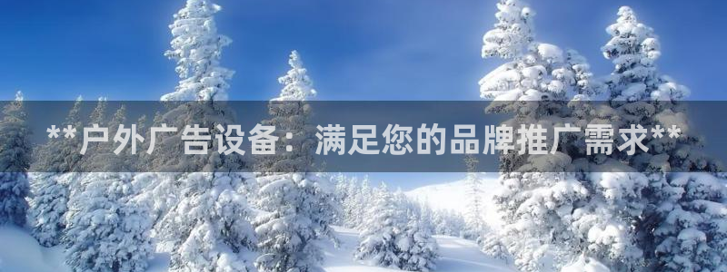 杏宇平台总代理是谁：**户外广告设备：满足您的品牌推广需求**