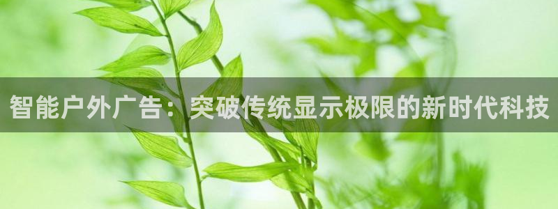 杏宇代理注册：智能户外广告：突破传统显示极限的新时代科技