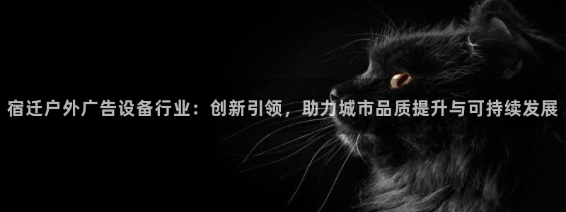 杏宇平台客服：宿迁户外广告设备行业：创新引领，助力城市品质提升与可持续发展