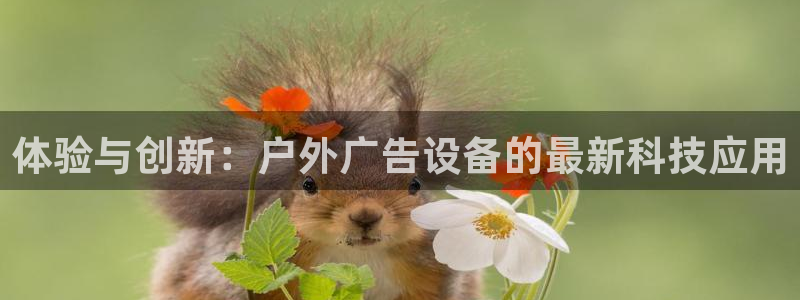杏宇平台注册地址：体验与创新：户外广告设备的最新科技应用