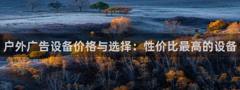 杏宇平台代理怎么样赚钱：户外广告设备价格与选择：性价比最高的设备