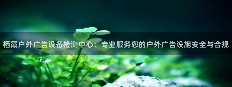 杏宇平台怎么样：栖霞户外广告设备检测中心